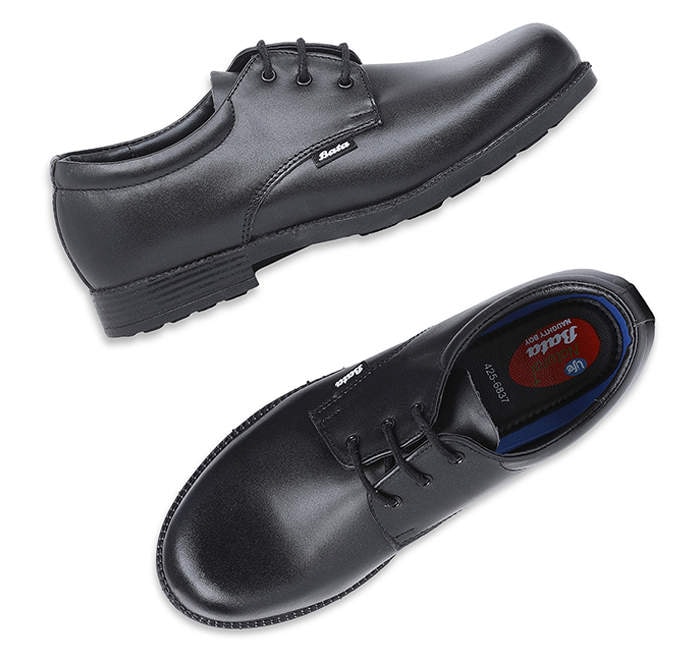 Bata School Kits Uniform Shoes (Black, F425683700, Size: mm) in