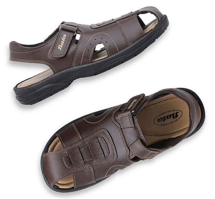 Comfort Sandals Bata Office Sandals Bata Mens Sandals (Brown