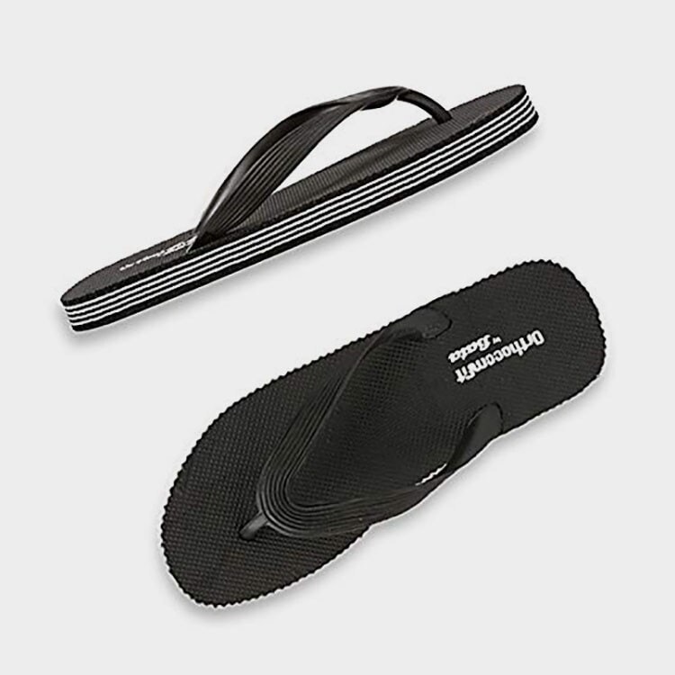 Bata Ortho Comfit Flip-Flops Mens Slippers (Black, 7) in Mumbai at