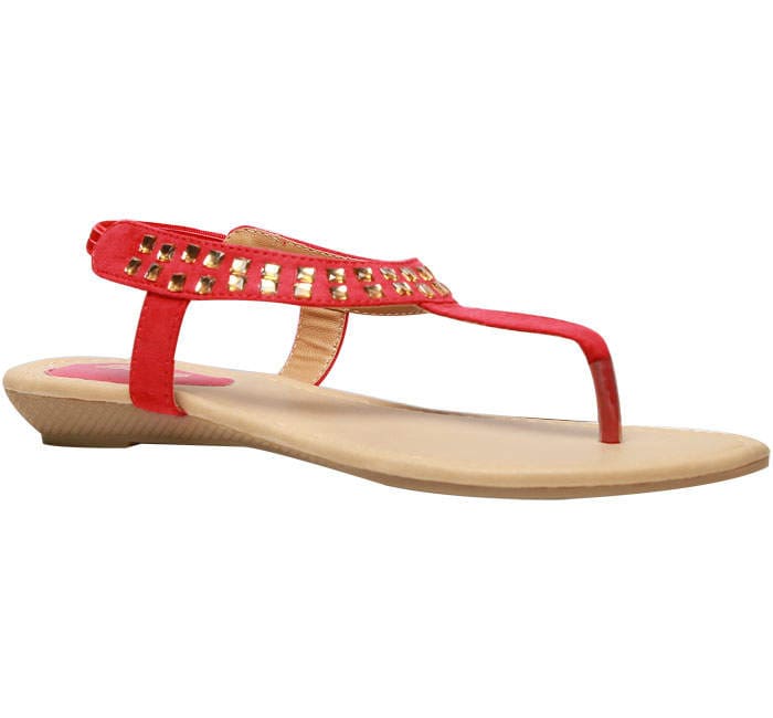 Red sandals best sale size 5