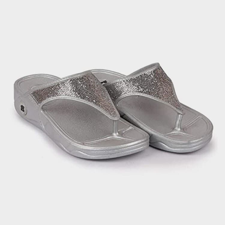Bata Slip On Flip Flop Casual Women'S Slippers (Grey, 3) in