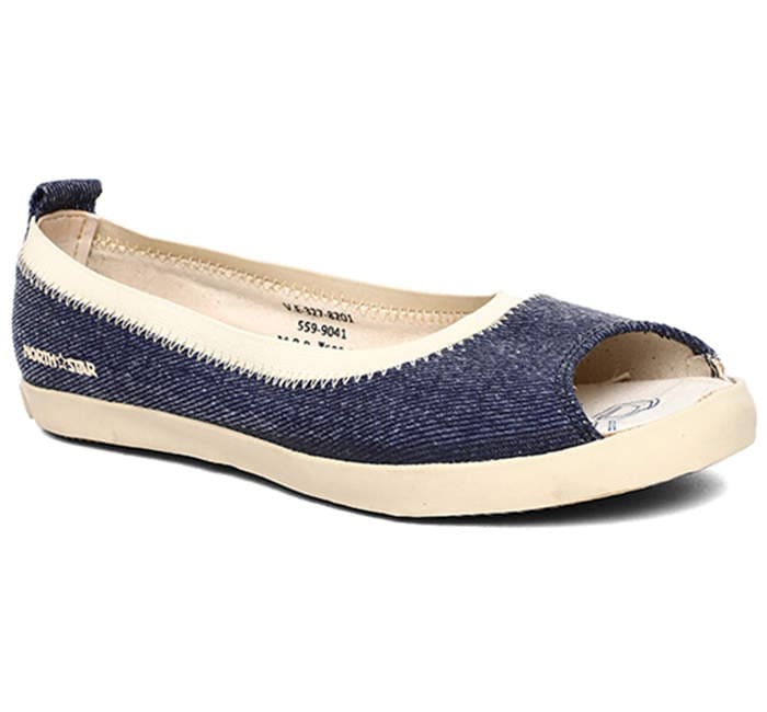 Bata North Star Blue Ballerina Shoes For Women (8, F559904100) in