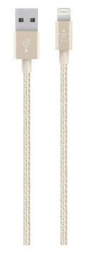 Belkin MIXIT Metallic Lightning to USB Cable Gold [F8J144bt04-GLD
