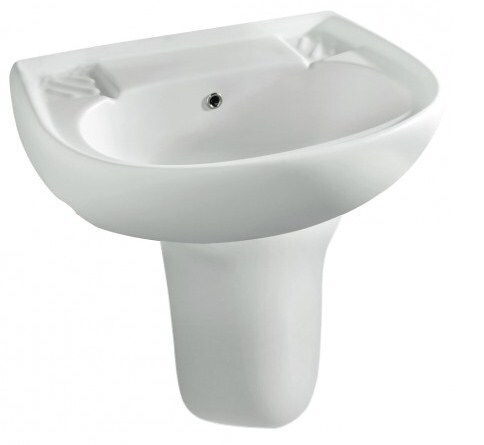 Buy Benelave Almo Wall Hung Wash Basin With Half Pedestal White Blsw10024 Blsw11008 Features Price Reviews Online In India Justdial