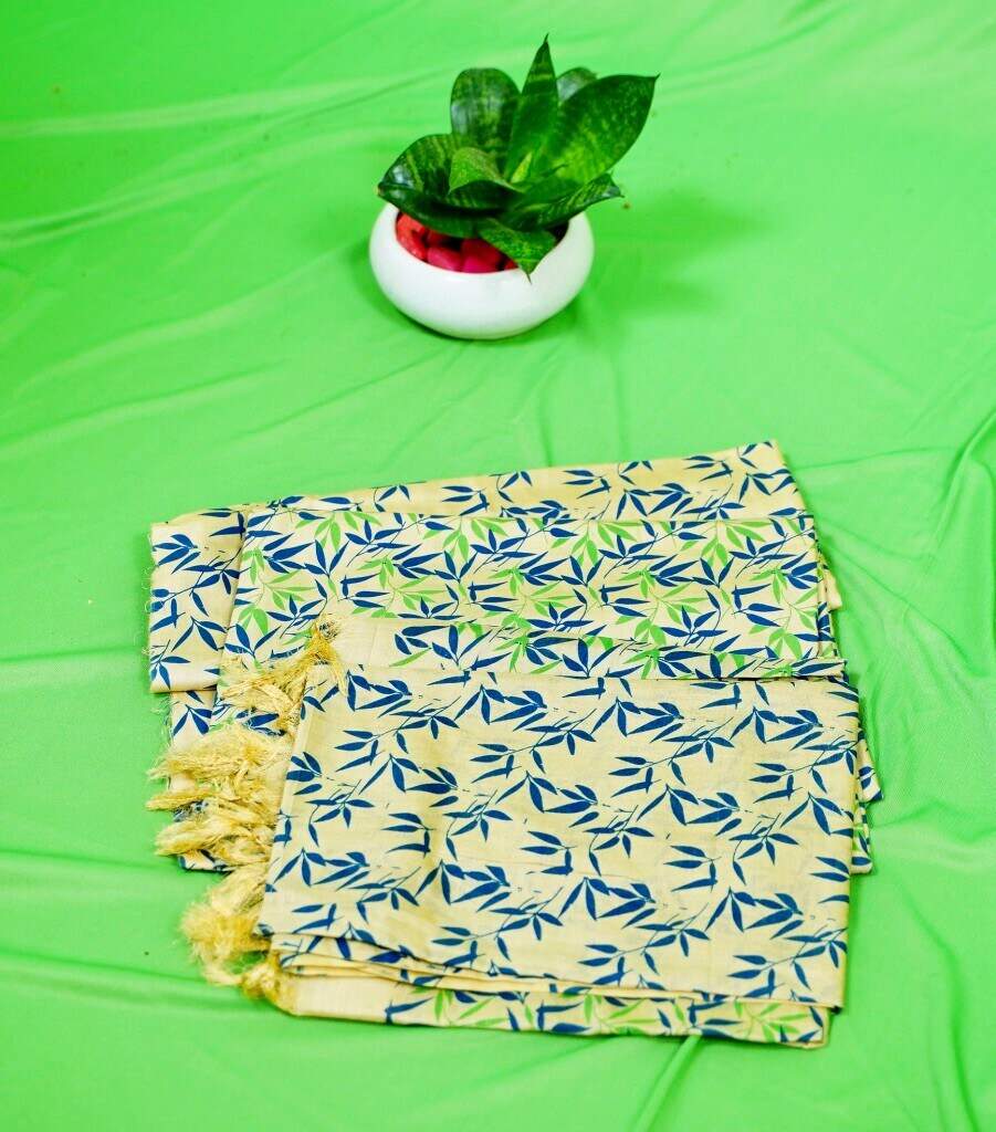bhagalpuri silk dress material Bhagalpuri Katan Silk Dovi 3 pc Salwar Suit with Madhubani Dupatta