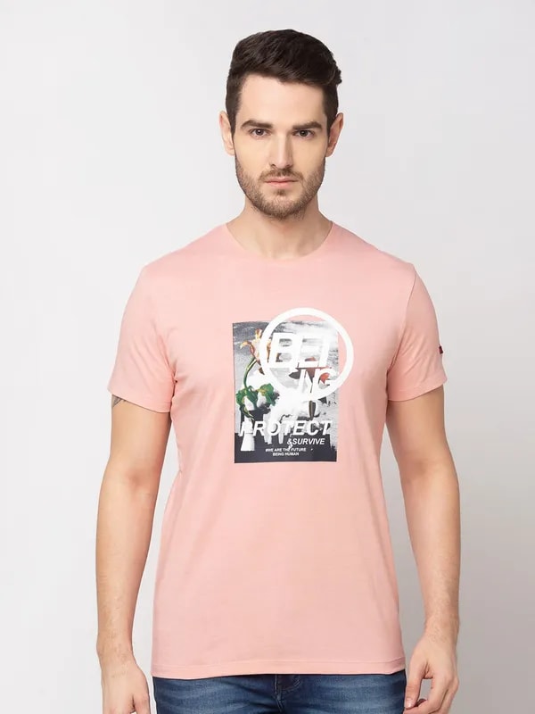 Being human Short Sleeve Regular Fit Crew Neck T Shirt Pink S in Mumbai at 1 127 1 199 by United Seasons Justdial