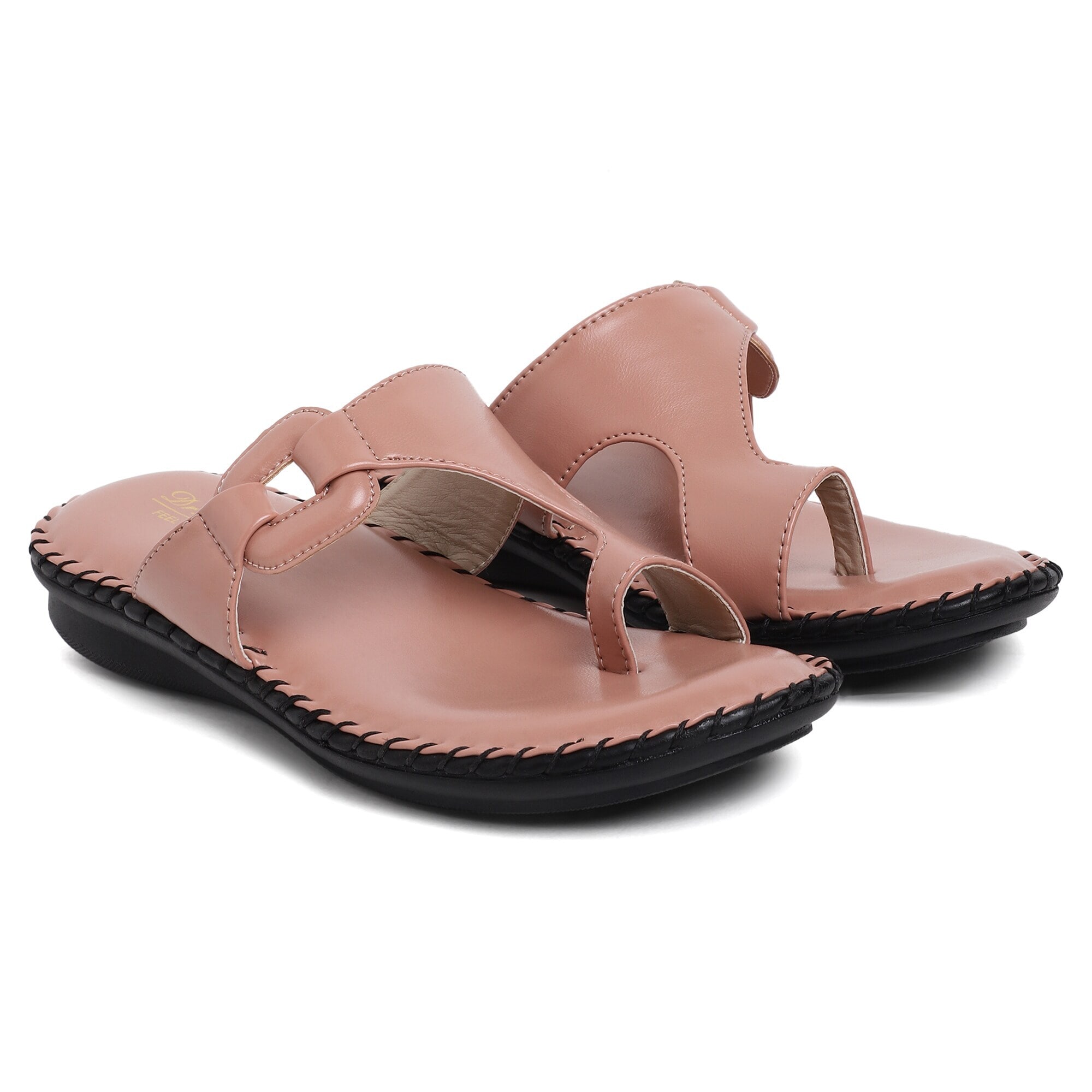 Big Bird Footwear Women Flat Slippers D40-Peach in Delhi at ₹ 247