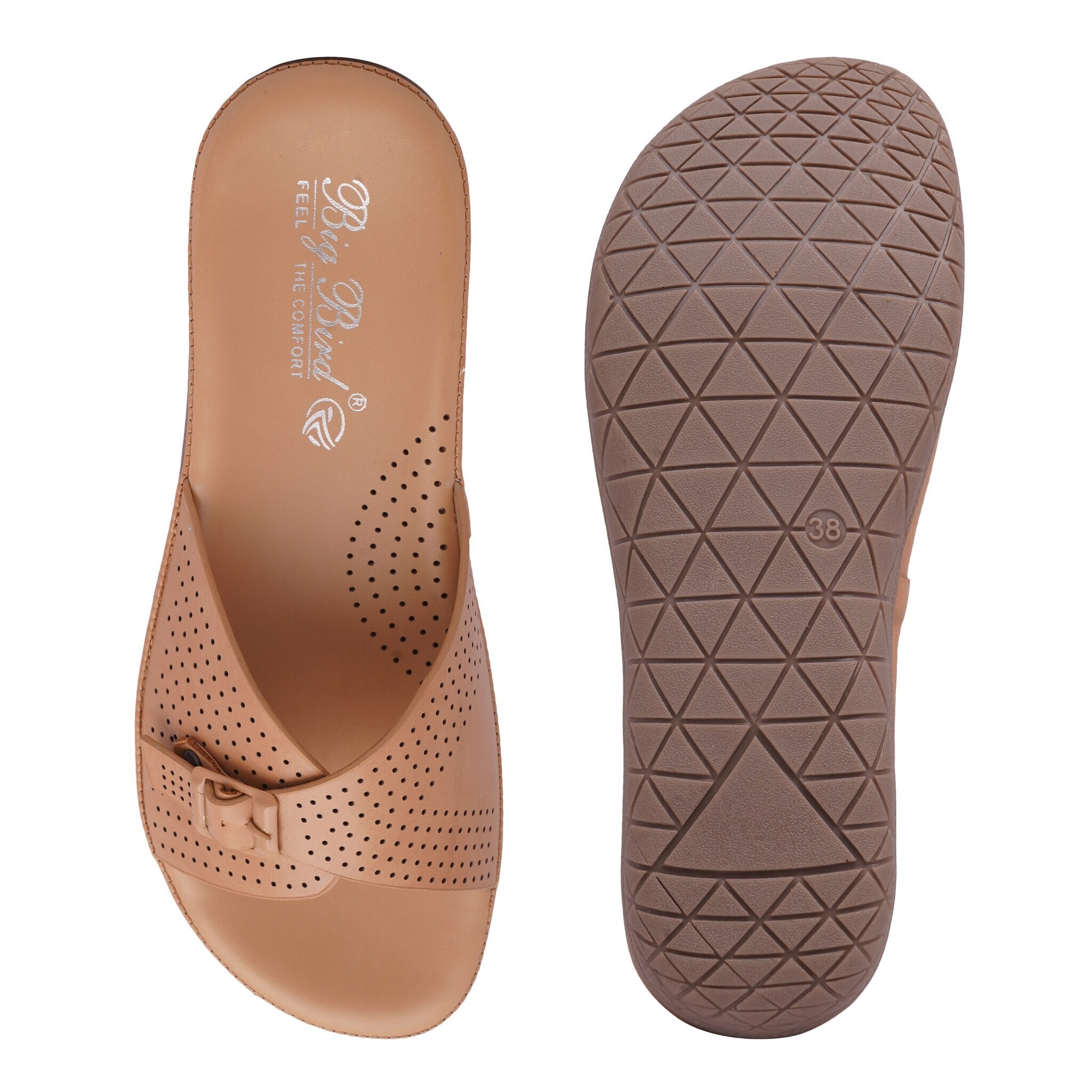 Big Bird Footwear Women Flat Slippers P7-Beige in Delhi at ₹ 287