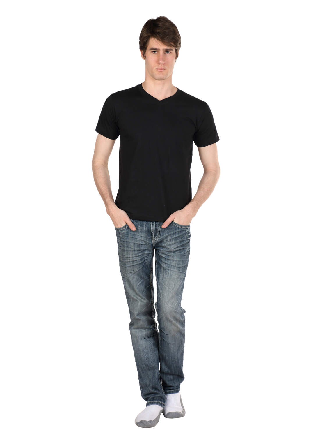 Billy Buddha Men's V Neck Black T Shirt XXL