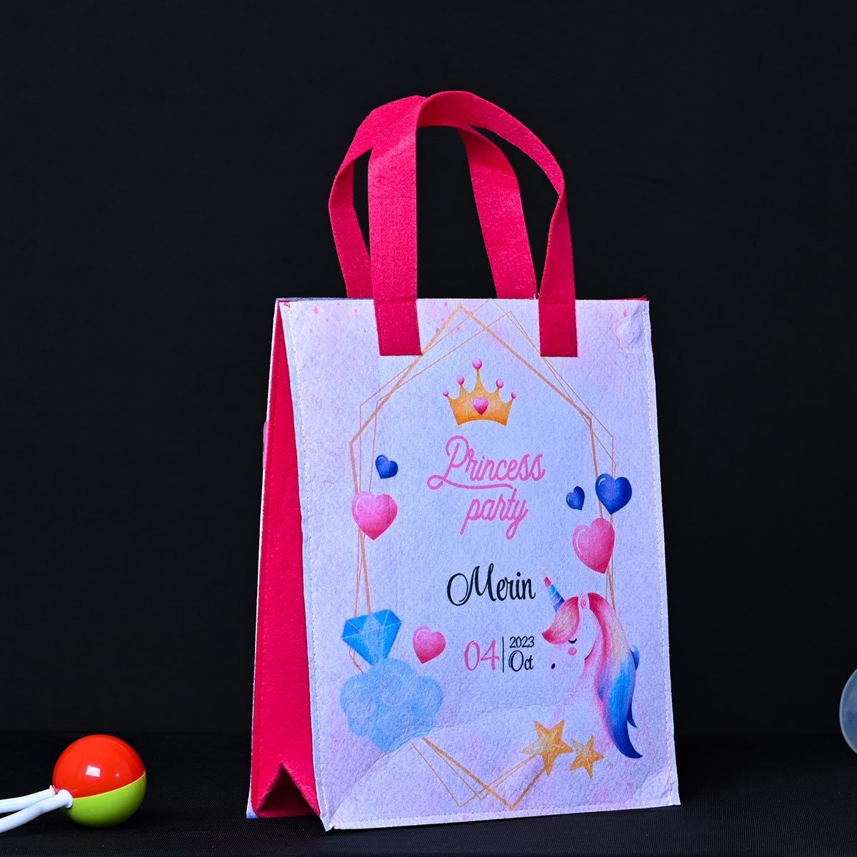 50 Pcs Cartoon Gift Bags With Handles - Resealable Party Favor Bags 5.51x8.66 Inches
