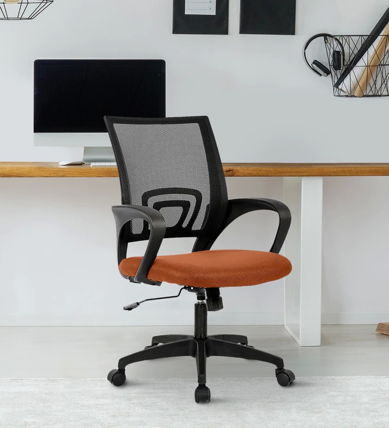 Black And Brown Nylon Executive Office Chair in Bangalore at