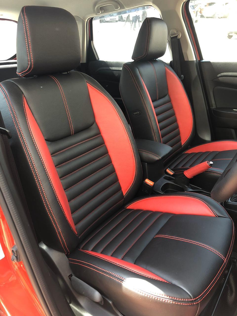 Black And Red Leather Car Seat Cover in Delhi at ₹ 1,000