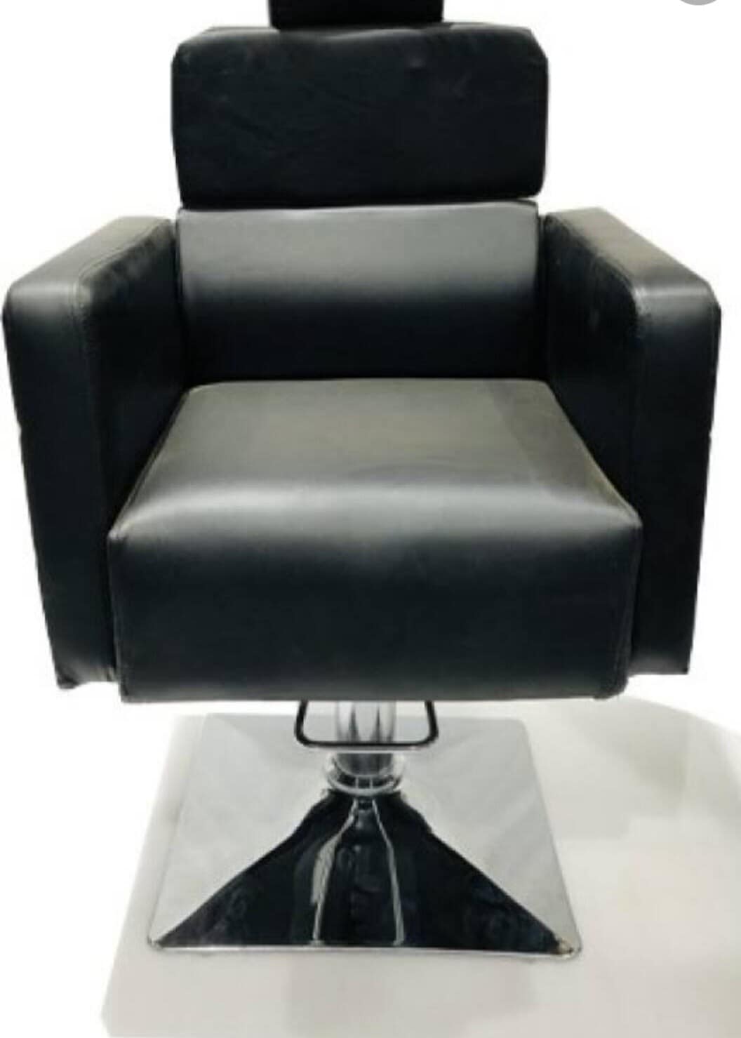 Black Beauty Salon Chairs, Synthetic Leather, With Footres in