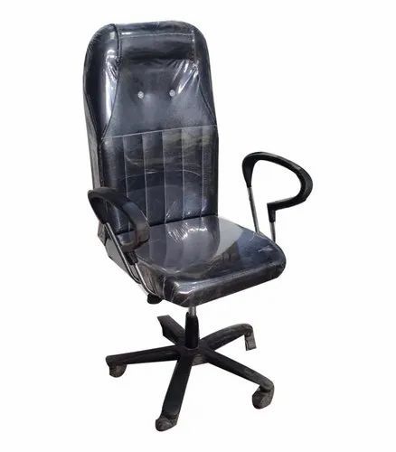 Black Revolving Office Chair, Height: 17 Inch in Hyderabad at