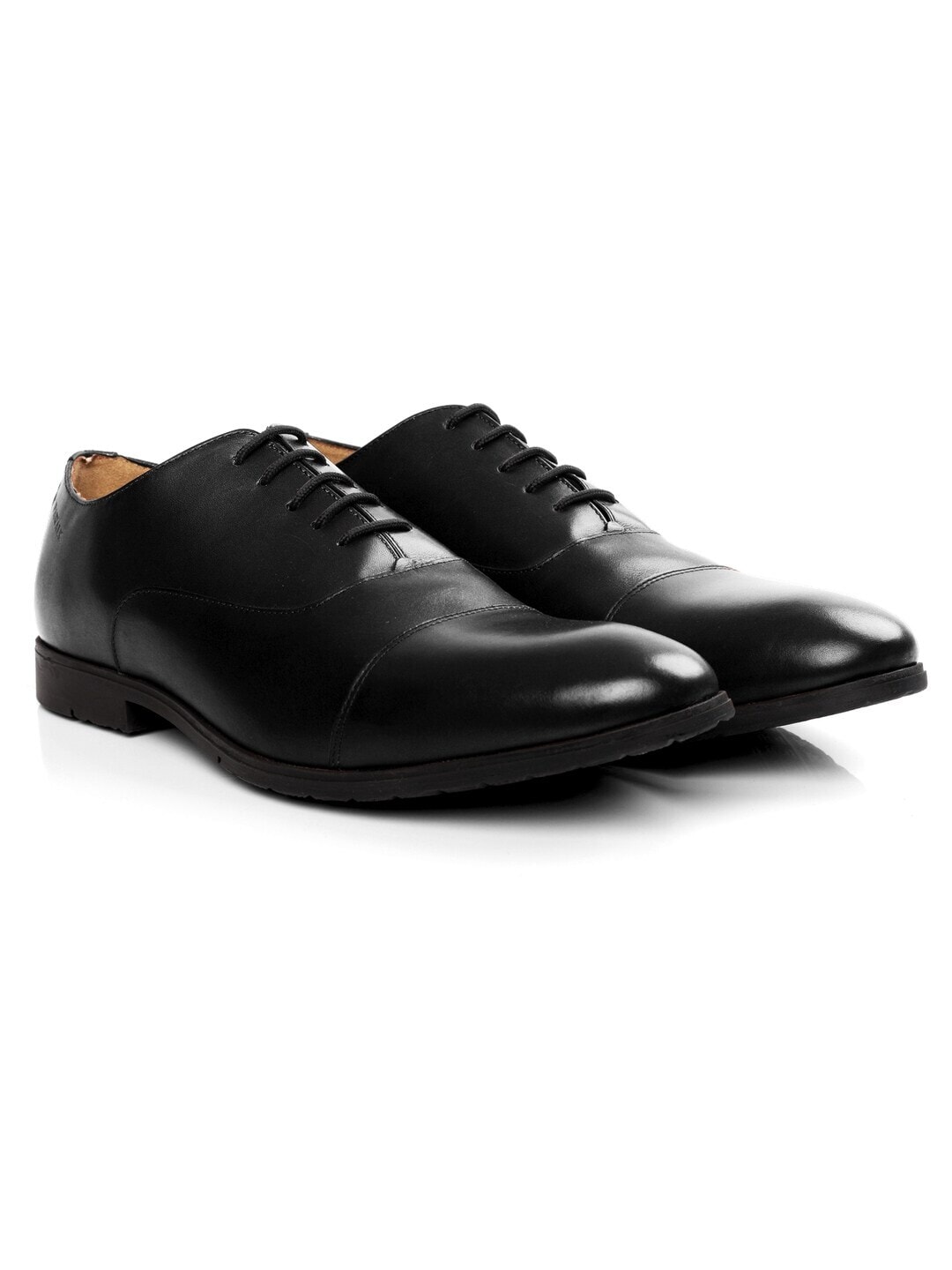 Black Toecap Oxford Leather Shoes in Agra at ₹ 2,000 ₹ 3,000 - Main Image