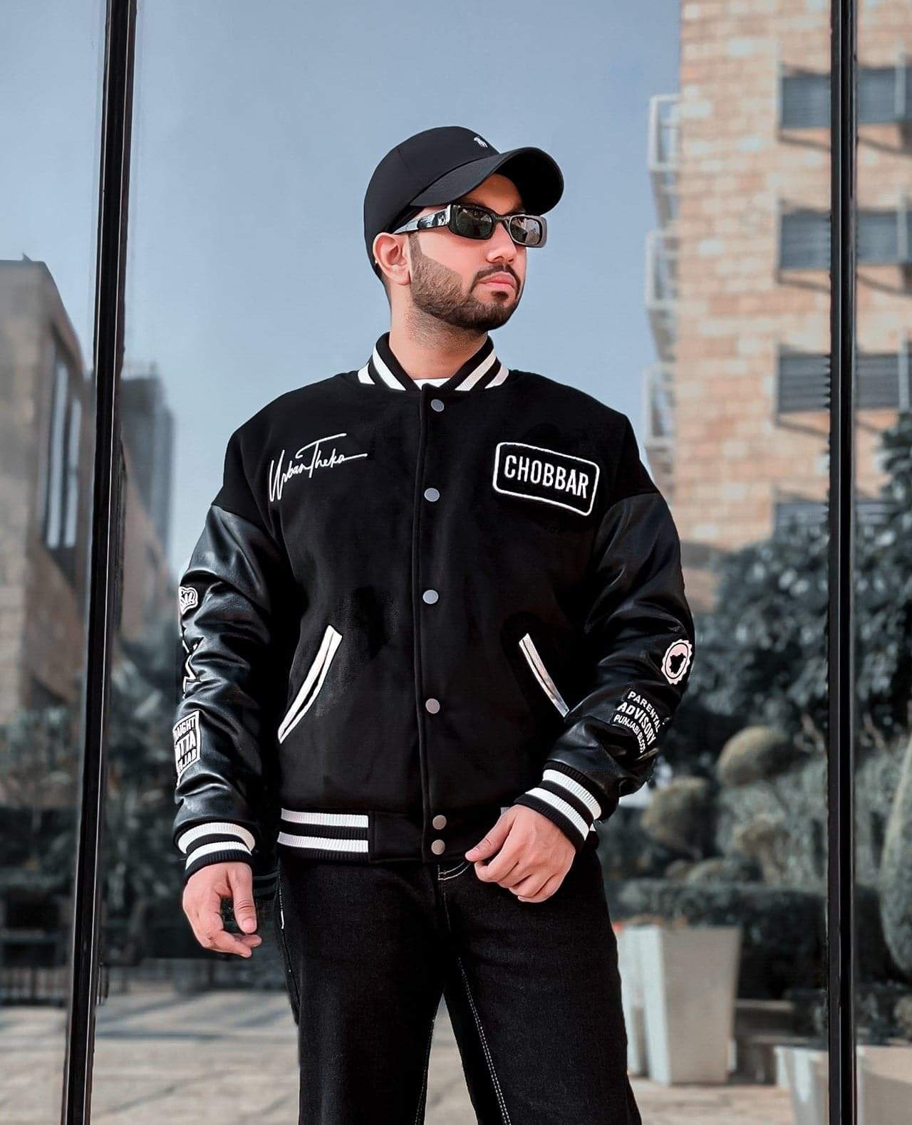 Black Varsity Jacket for Men - Sports Edition in Bangalore at best