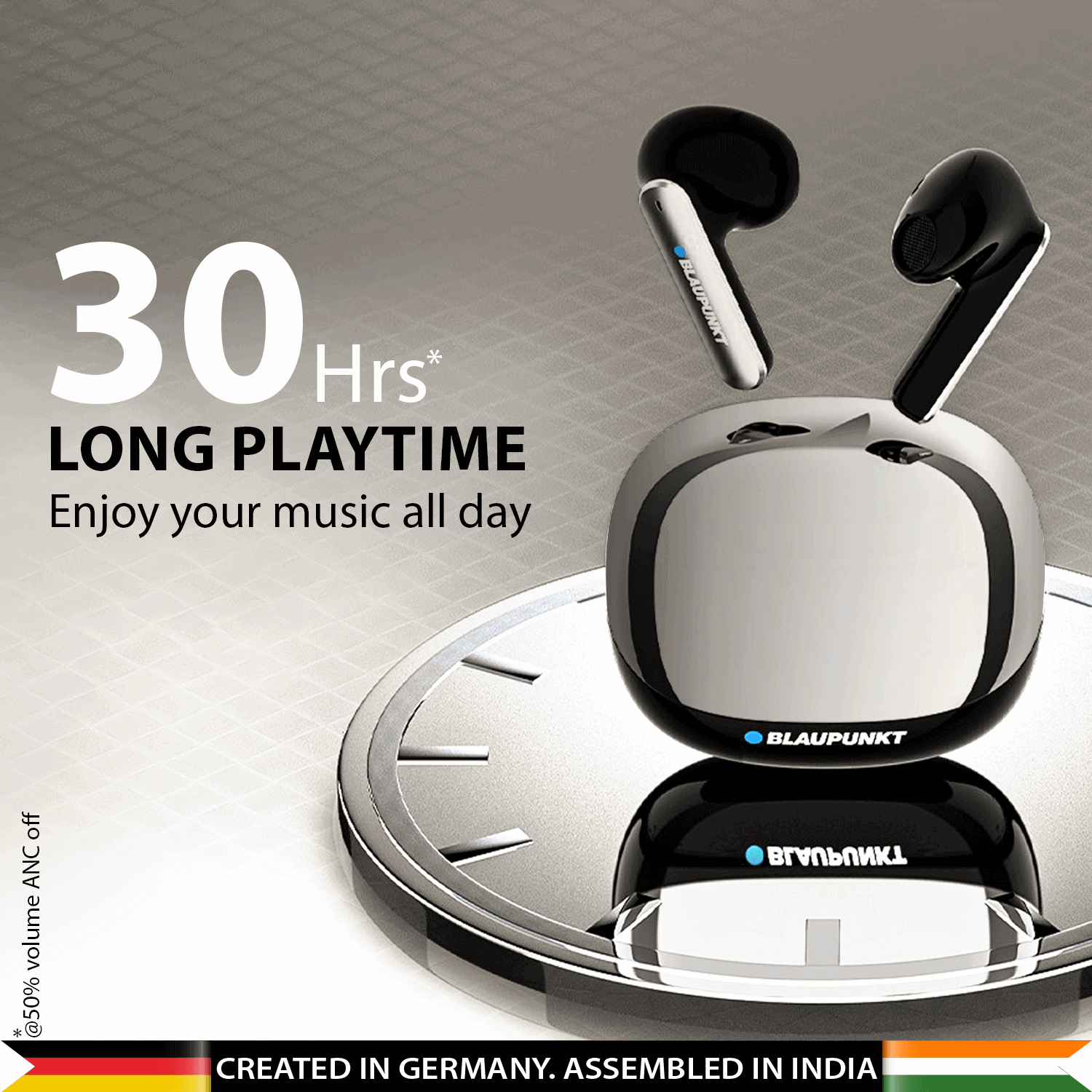 Blaupunkt Indian Wireless Earbuds BLAUPUNKT BTW100 Khrome True