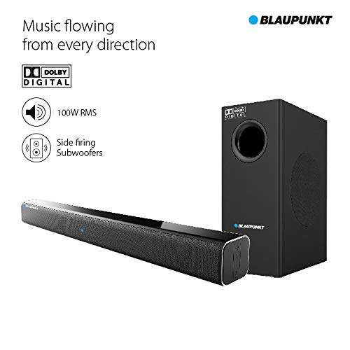 BLAUPUNKT SBW02 100W Wired Dolby Soundbar with Subwoofer