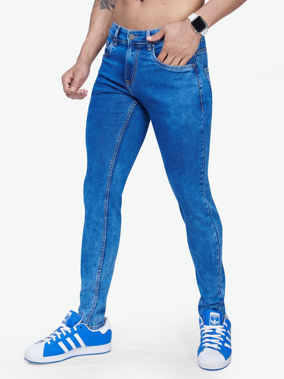 Blue Denim Men's Stretchable Jeans in Hyderabad at ₹ 519 ₹ 597