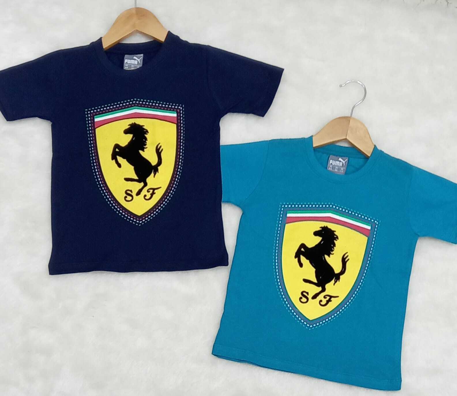 Blue Shade Printed Kids Tshirt Set of in Mumbai at ₹ 300 Sets