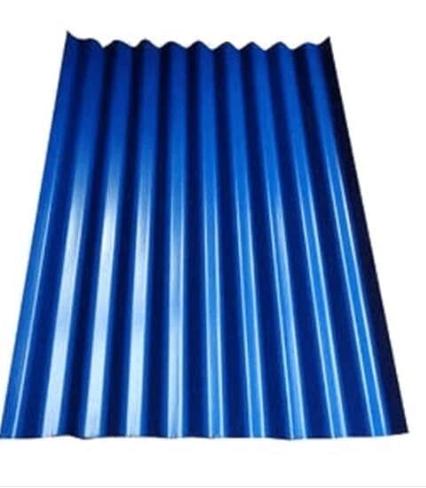 Corrugated Metal Powder Coated Metal Sheets Blue SS Powder