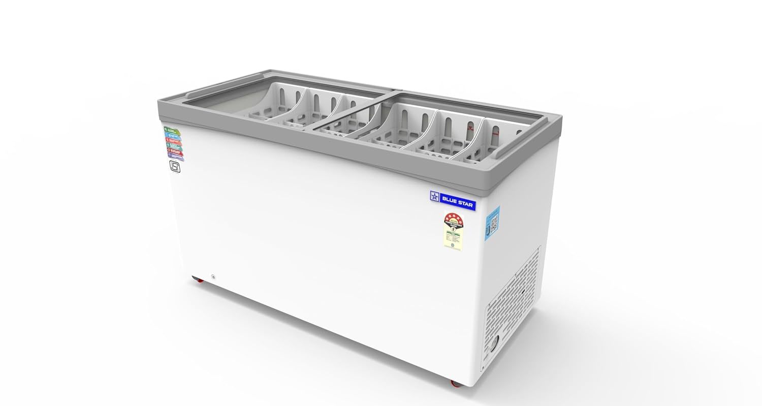 Blue Star GT5-475N/NP 421 Liter Glass Deep Freezer (5-Star rated