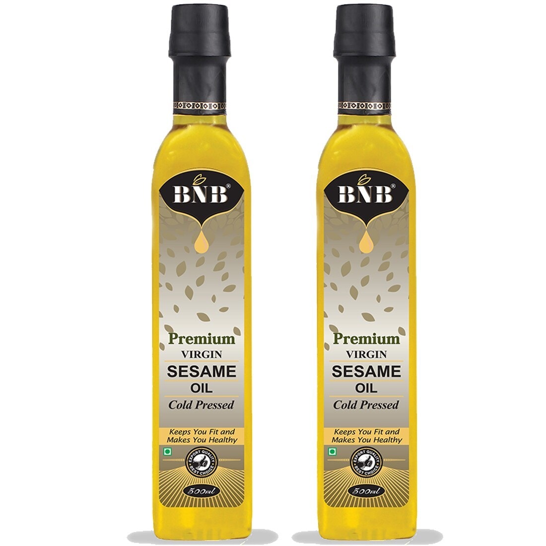 test BNB 1L Premium Virgin Cold Pressed Sesame Oil Gingelly Til Oil for  Cooking Skin and Hair Care Pack of 2 2x500 ML in Kolkata at ₹ 438 / Cmb by  B N