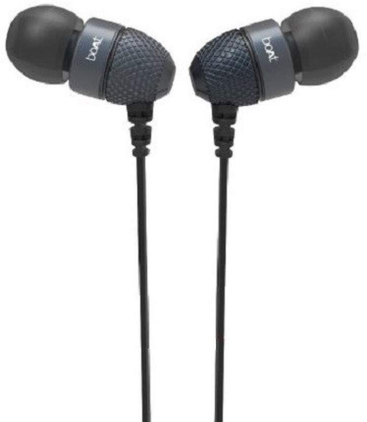 boAt Bassheads Headphone(Black, In the 