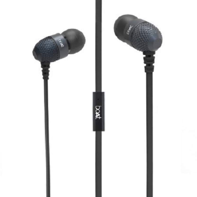 boAt Bassheads Headphone(Black, In the 