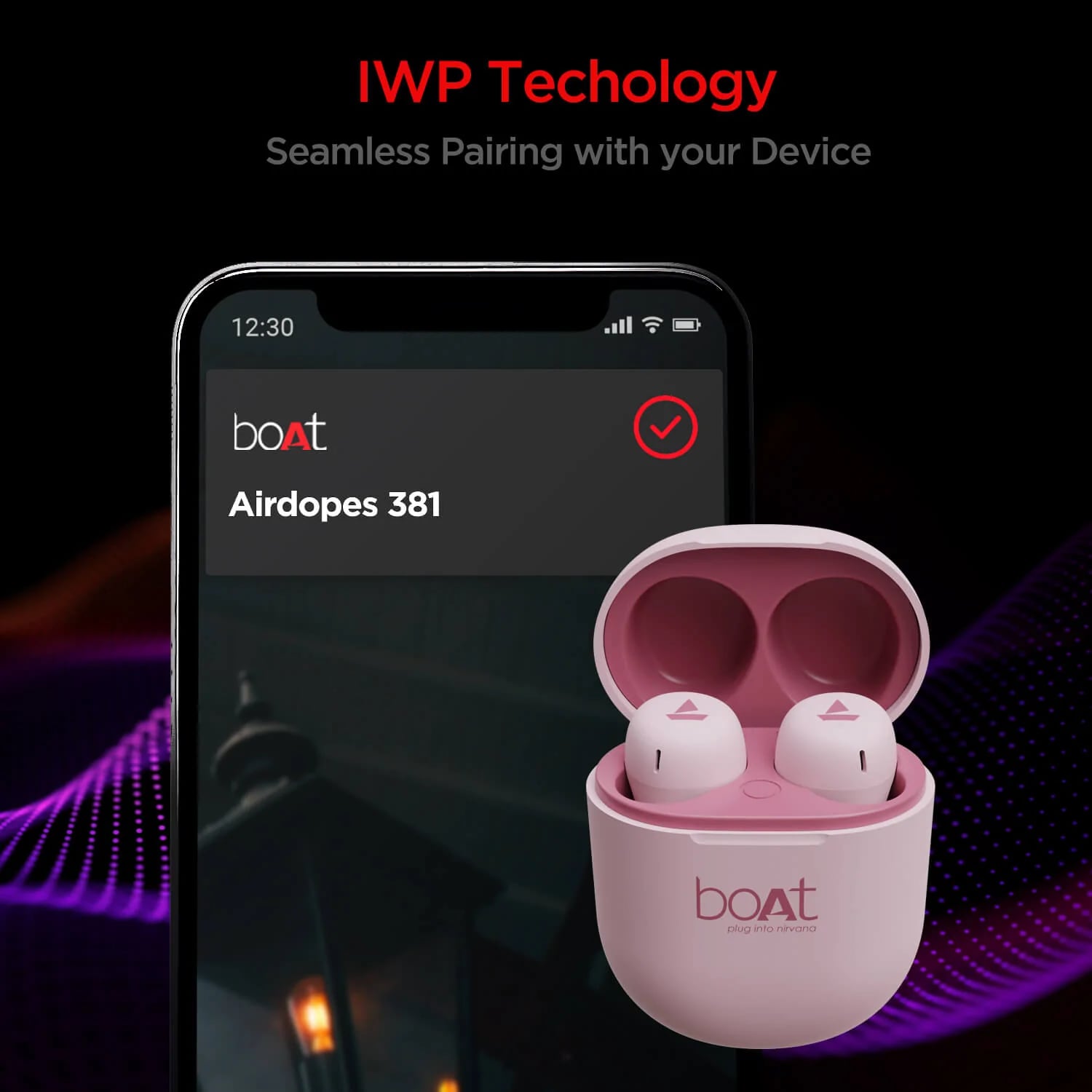boAt Airdopes 381 In Ear Wireless Earbuds (Pink) in Mumbai at