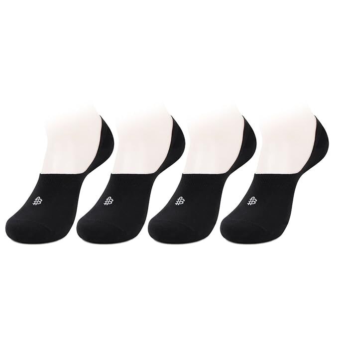 Bonjour Unisex Cotton Black Loafer Socks