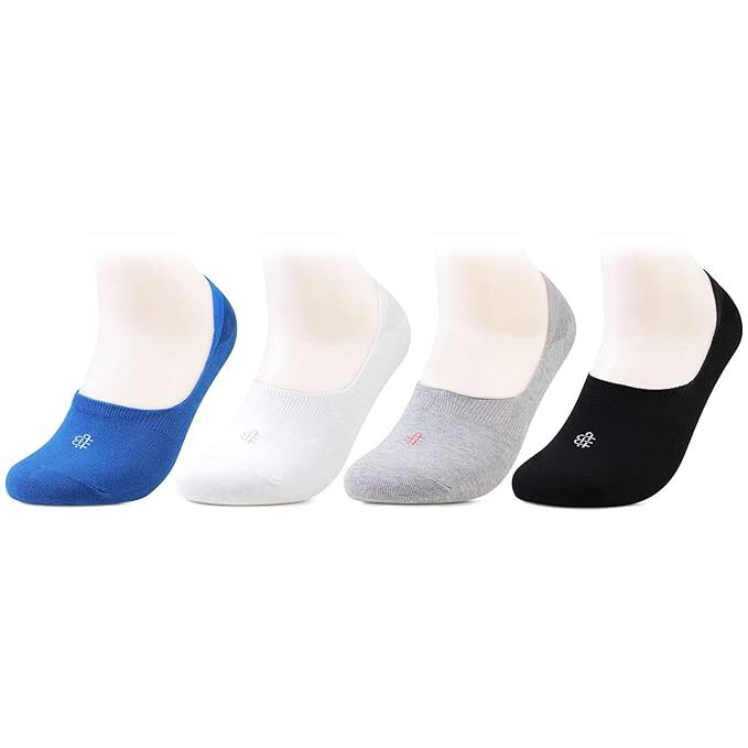 Bonjour Unisex Cotton Multicolor No Show Socks