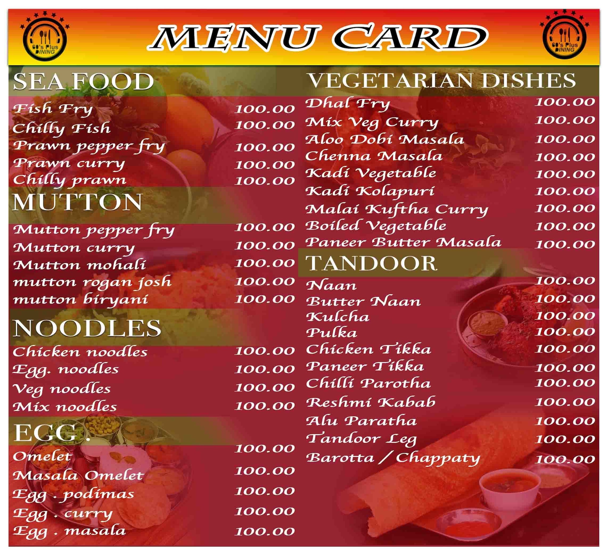 Booklet Menu Card 250x350mm Plastic in Delhi at best price by B R Graphics  Printing - Justdial