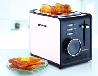 Buy Borosil SS Krispy Pop-up Toaster [BTO850WSS21] Online Best