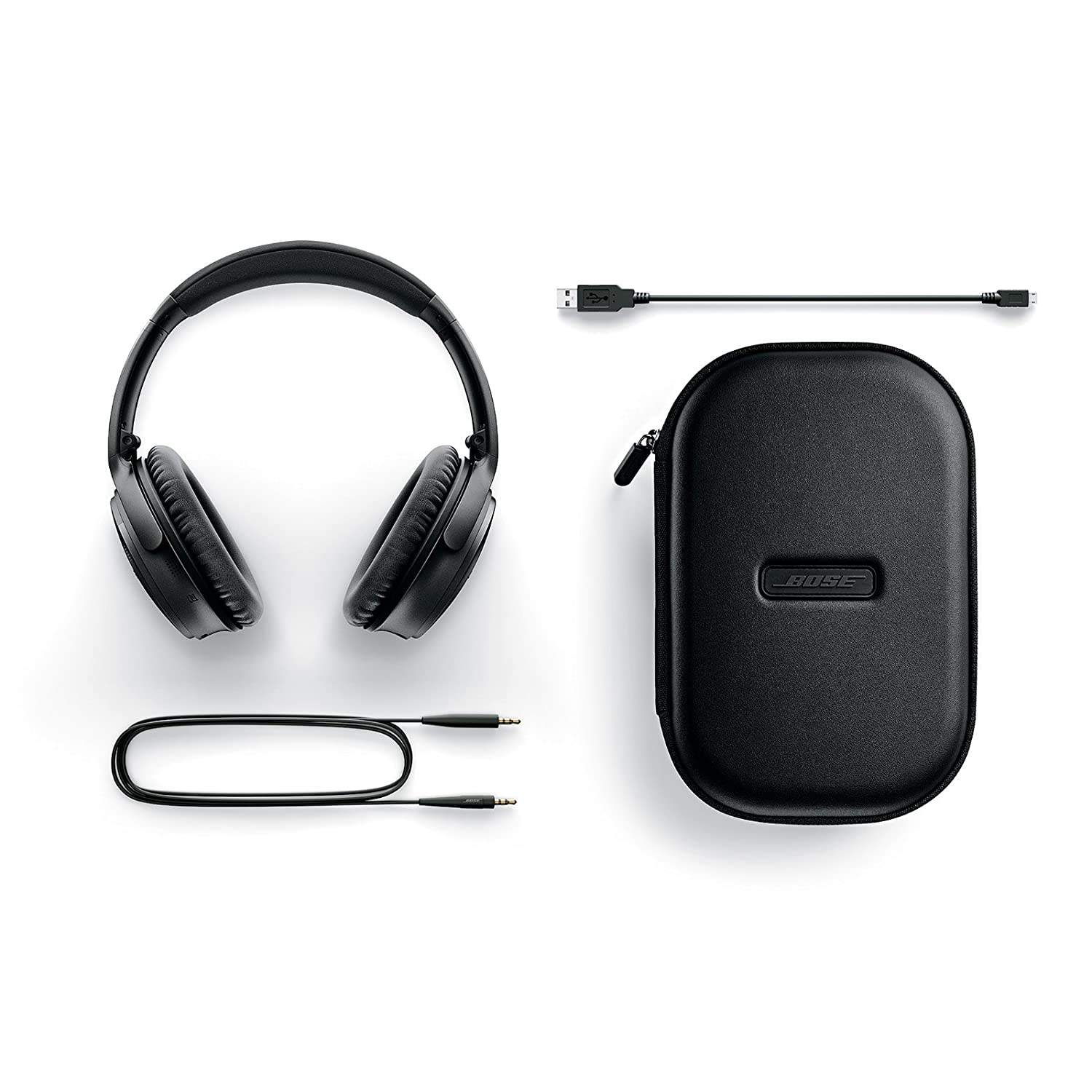 BOSE QuietComfort 35 II Wireless Bluetooth Headphones (Black) in