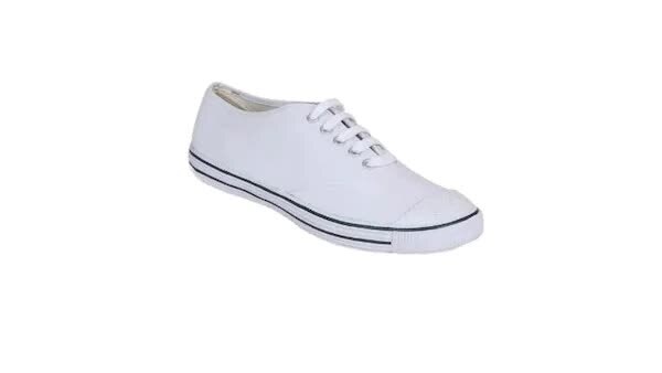 Boy's White School Shoes in Delhi at ₹ 300 ₹ 750 Pr by