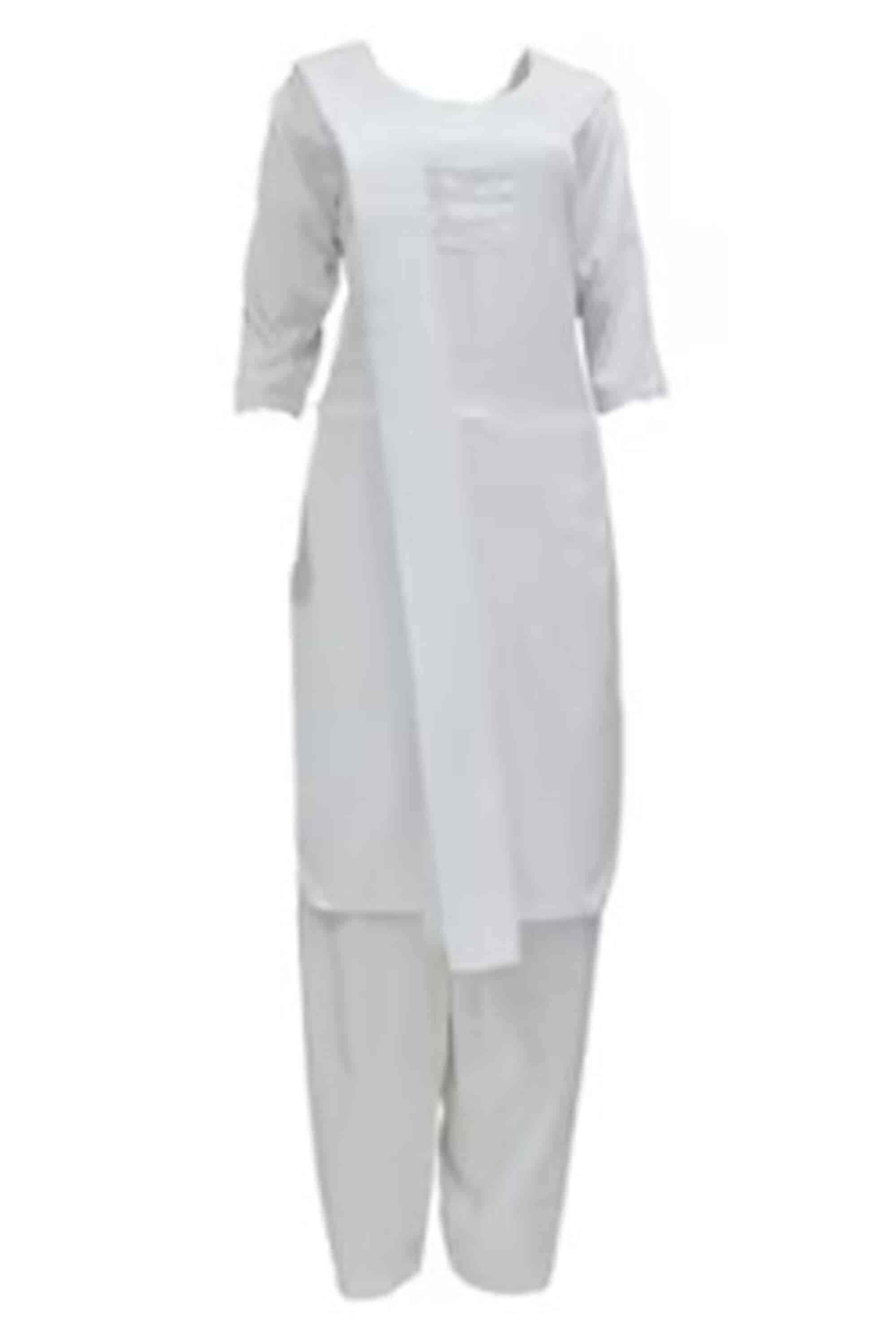 Salwar Suit Green School Pinafore Sky Blue Polyester Salwar Kameez