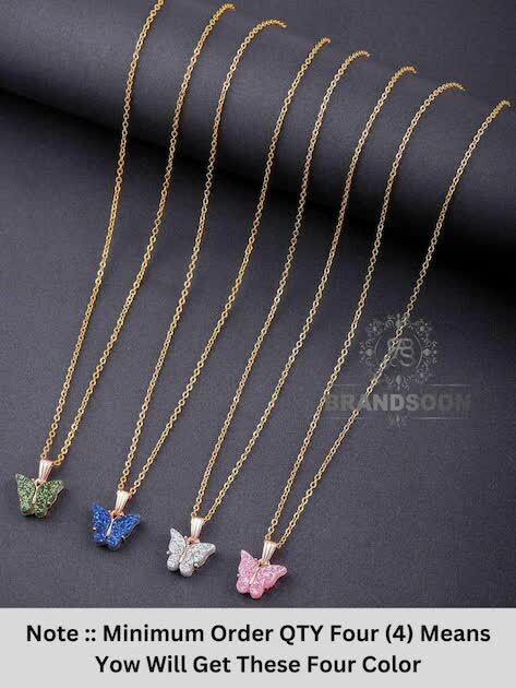 Bridal American Diamond Pendant Necklace for Women in Delhi at