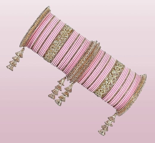 Bridal Latkan Chura Light Pink Inch in Jaipur at ₹ 100