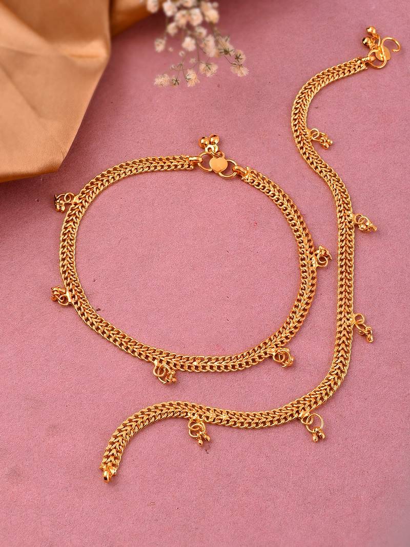 Bridal Payal Gold Anklet For Women in Hyderabad at ₹ 3,000
