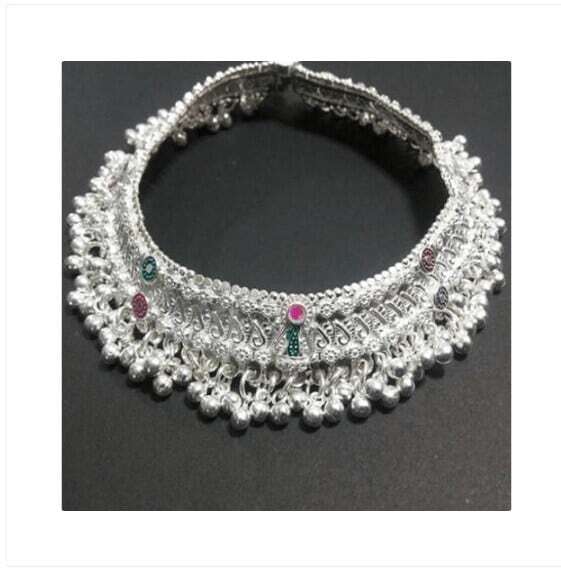 Bride Silver Anklet in Kolkata at ₹ 15,000 Set (MOQ:1 Set) by