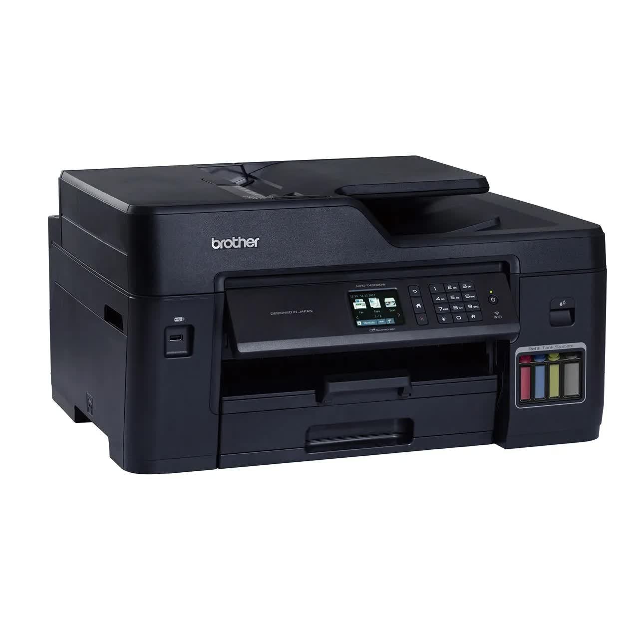 Brother (MFC-T4500DW) Wireless Inkjet Refill Ink Tank Printer 20 IPM