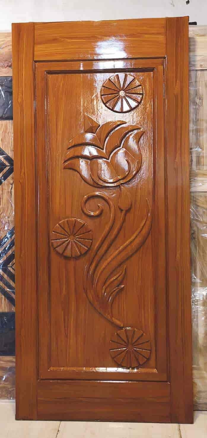 Brown Carved Wooden Door For Home in Osmanabad at ₹ 400 / Sq.ft