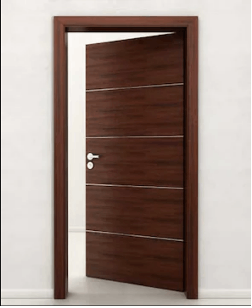 Brown Gurjan Solid Shutter Wood Door 30mm 900x2100 in Chennai at