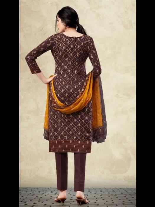 Brown Woolen Unstitched Dress Material - Plain Pattern, Customizable Size  in Surat at  1,500 / Pc by Rakhi Fashion Pvt Ltd (Corporate Office) -  Justdial