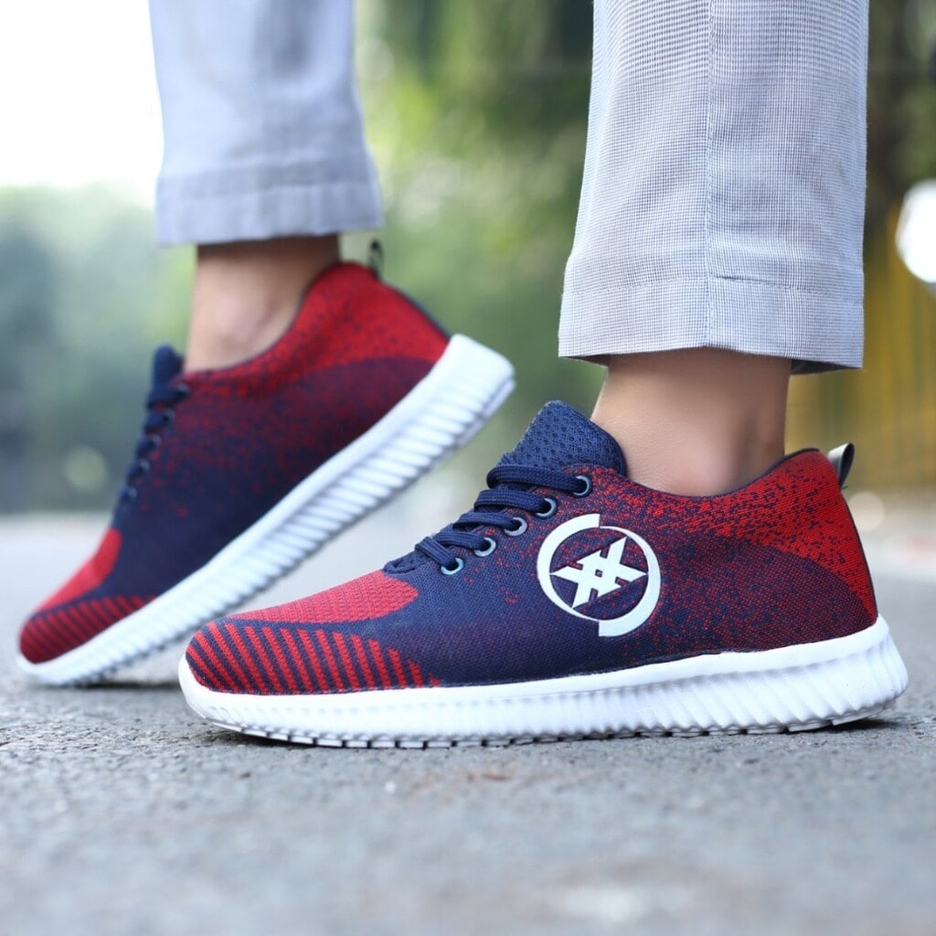 BXXY A609 Mens Sport Shoes Blue-Maroon in Agra at ₹ 315 Pr by