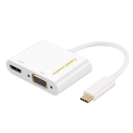 Cable Creation White Usb C To Hdmi Vga Adapter Pack in Mumbai at