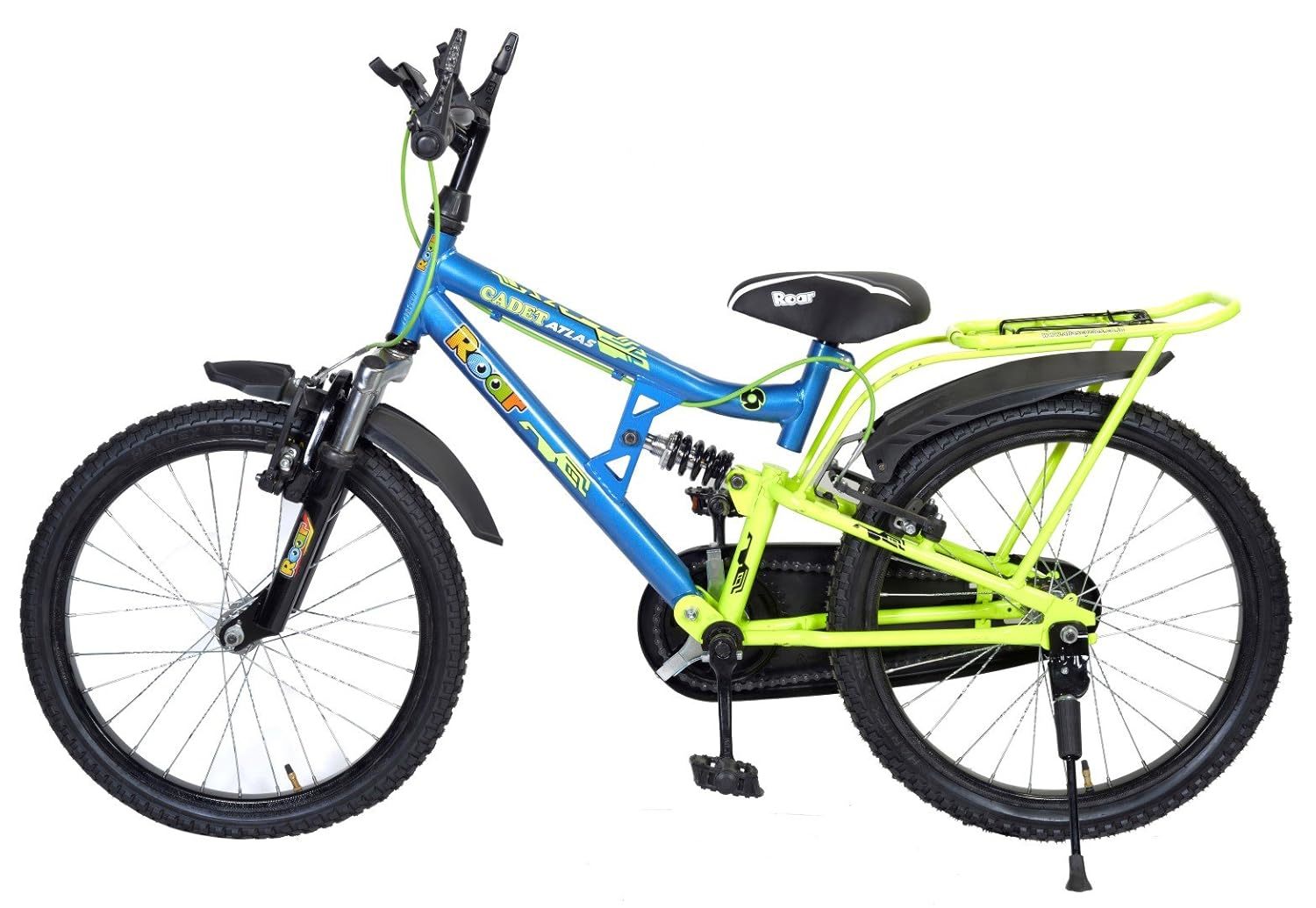 ATLAS Cadet 20 es Dual Suspention Bike For Kids 20 T Single Speed Recreation Cycle Blue Green