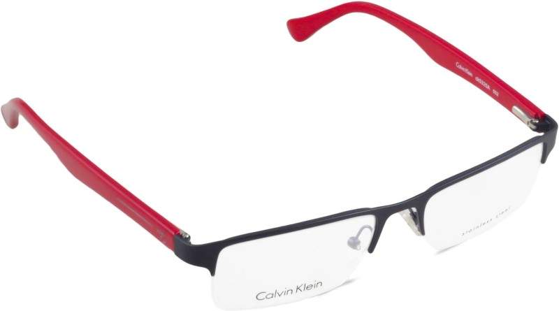 Calvin Klein CK5320A Men Half Rim Rectangle Frame (52 mm, Black