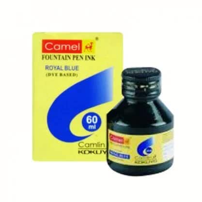 Royal Blue Ink Bottle Camlin Fountain Pen Ink Cartridge Chelpark